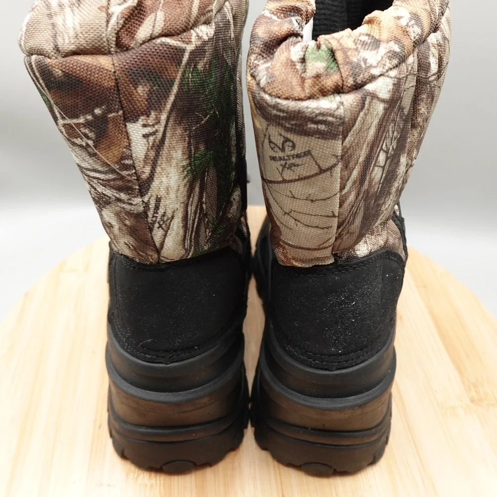 Itasca Boots Kids 6 Brown Camo Realtree Snow Boots Winter Outdoors 8001693 Flaw